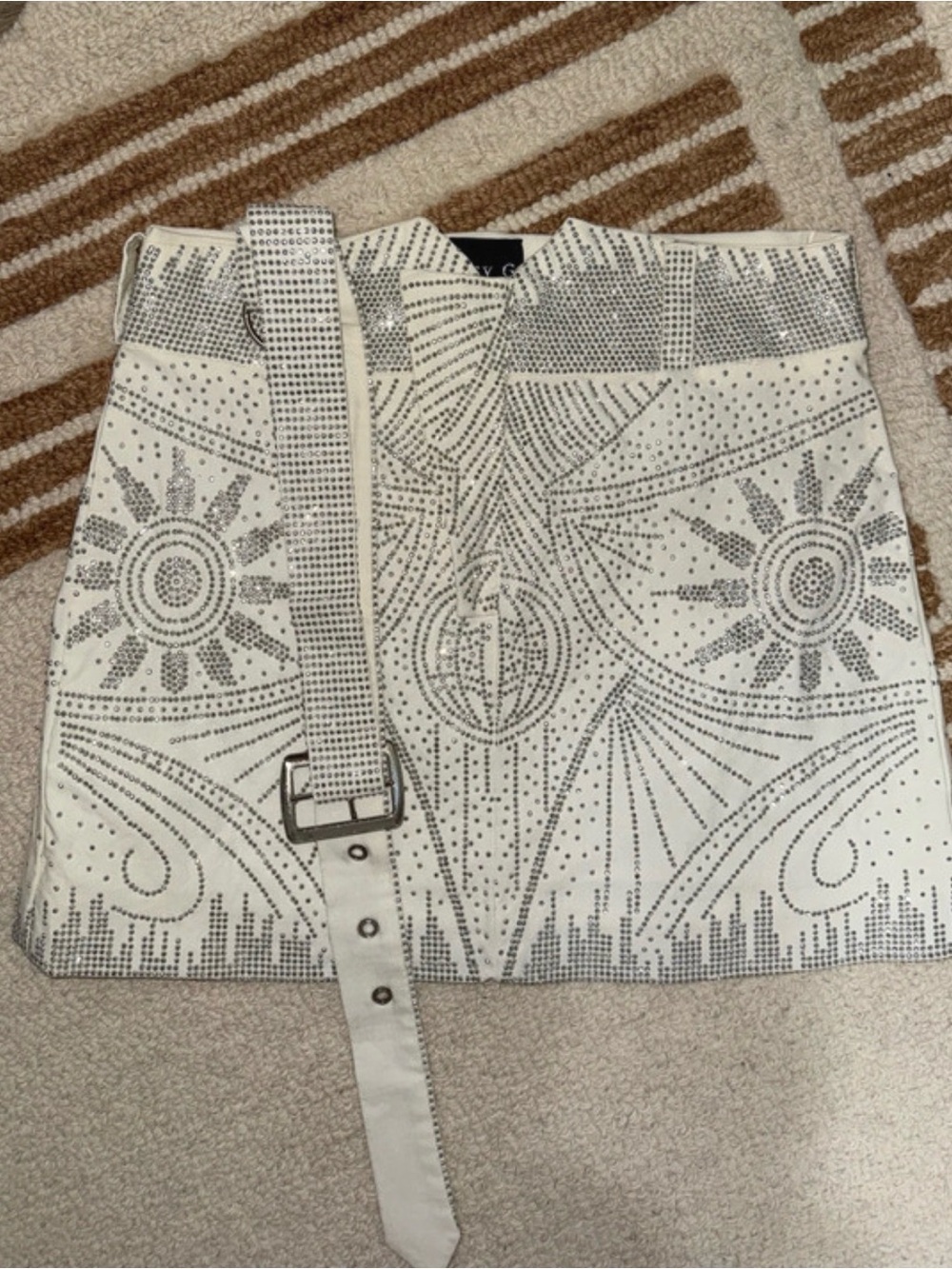 DAY G Rhinestone Mini Skirt – Size Large